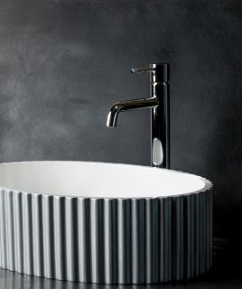 Раковина накладная Boheme серебро 878-S